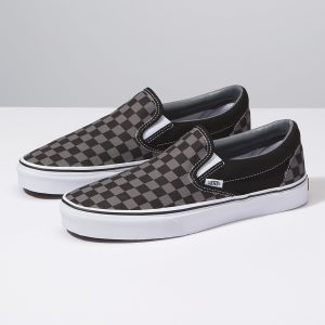 Vans Erkek Spor Ayakkabı Checkerboard Slip-On Siyah | 50538-714